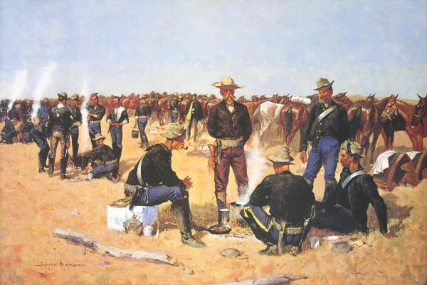 A Cavalryman's Breakfast On The Plains