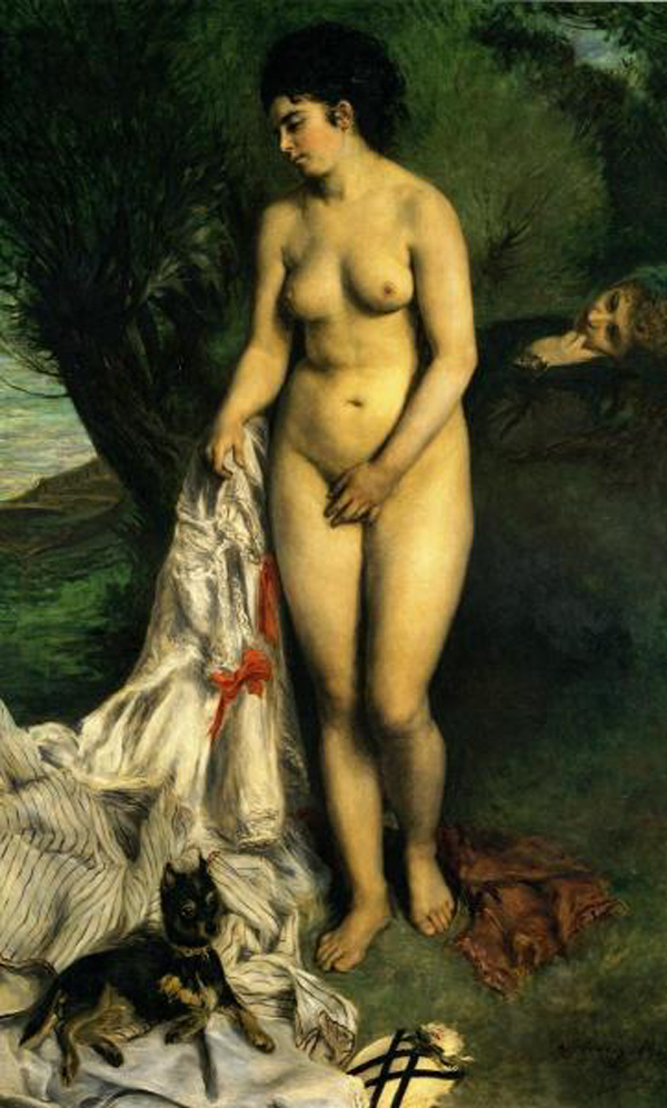 Bather with Griffon