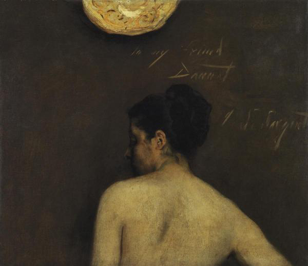 Back View of a Nude Model