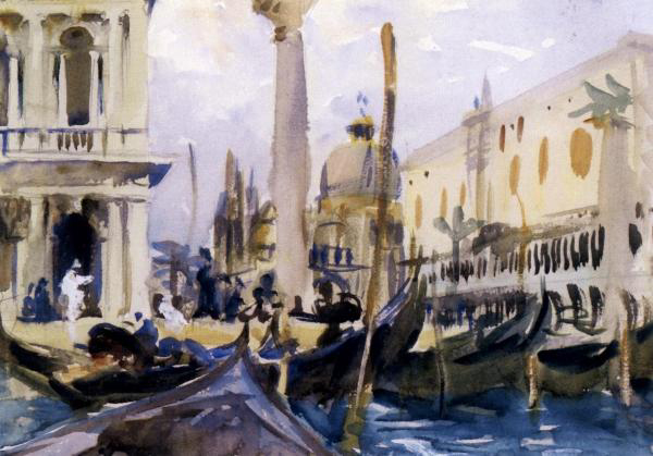The Piazzetta with Gondolas, 1902-04