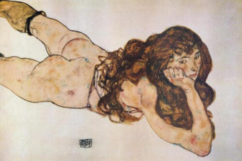 Lying Nude, 1917