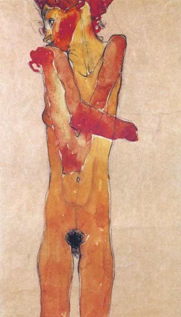 Nude Girl with Folded Arms