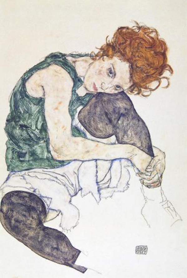 Seated Woman with Bent knee