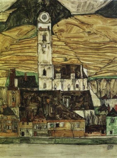 Stein On the Danube from the South 1913