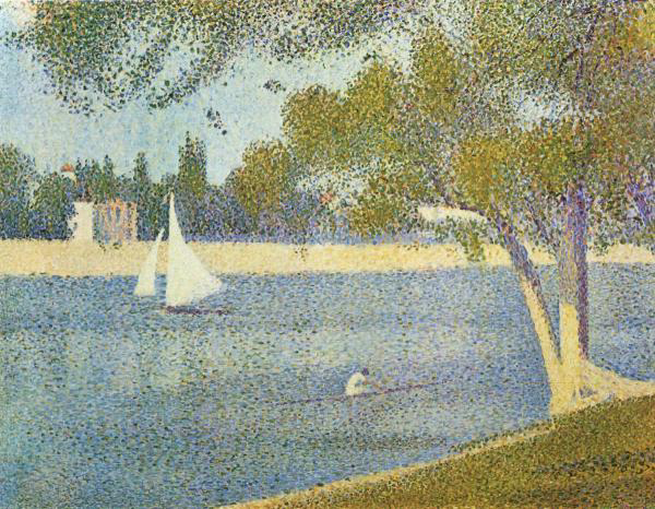 The Seine at La Grande Jatte in the Spring