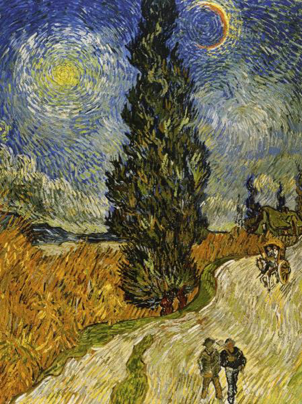 Road with Cypress and Star, 1890