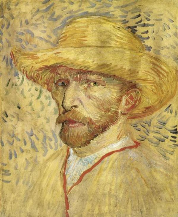 Self Portrait with Straw Hat, 1887