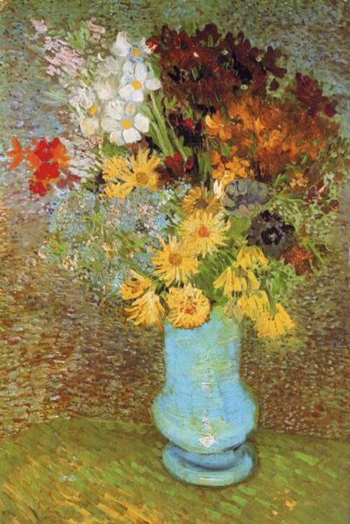 Vase of Daisies and Anemones