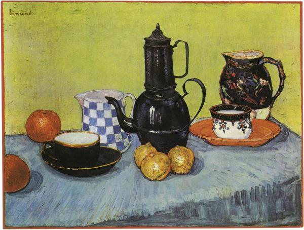 Blue Enamel Coffeepot