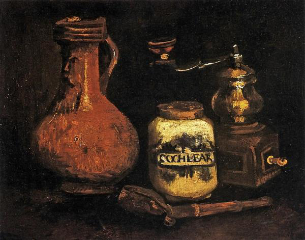 Still Life with Coffee Mill, Jug and Pipe