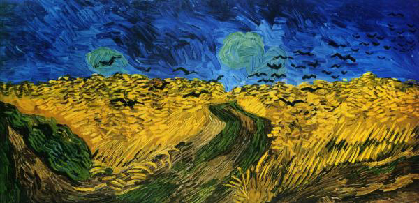 Crows Over a Wheat Field