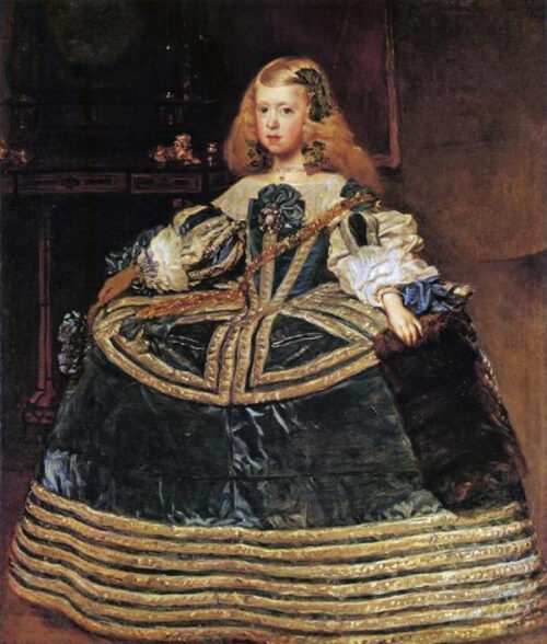 The Infanta Margarita in a blue Dress
