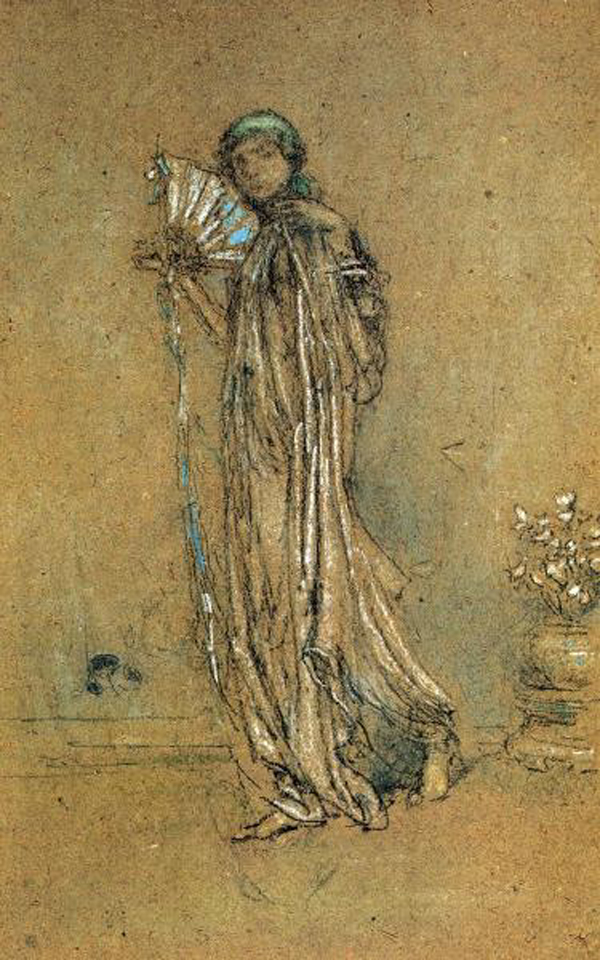 Blue And Rose - The Open Fan, 1890s