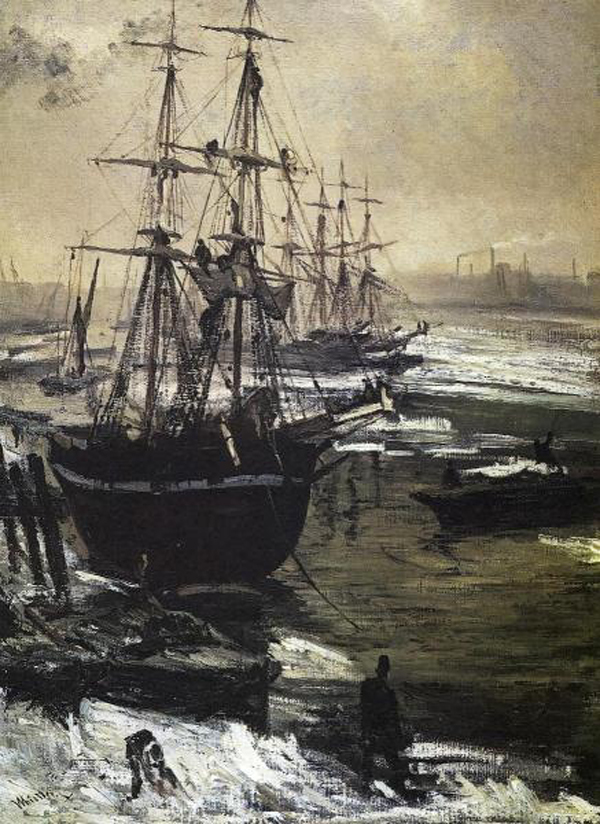 The Thames in Ice, 1860