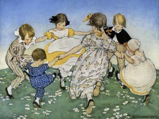 Girls in a Circle - Ring Around the Rosie