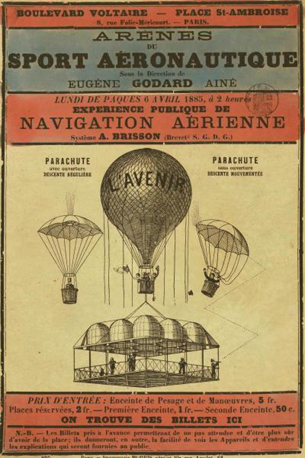 Broadside Announcement of a Balloon Ascension