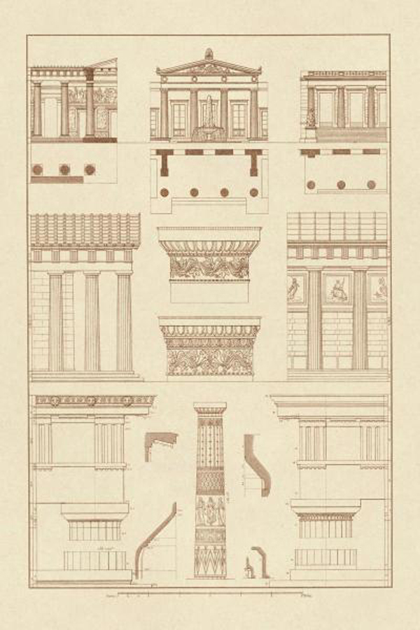 Doric Order, Temple of Zeus and Cased Column