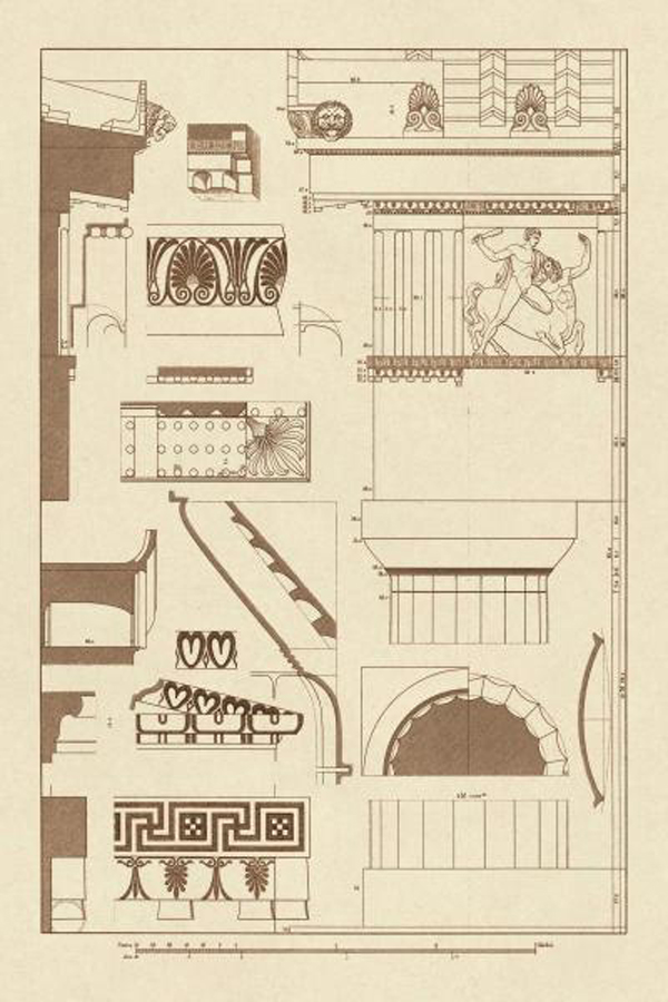 Details of the Parthenon at Athens
