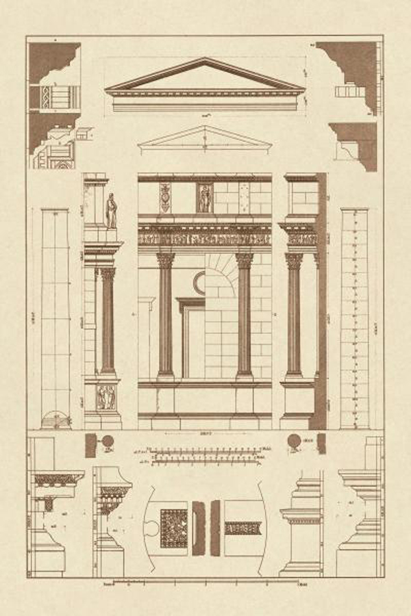Pediment of Temple at Assisi