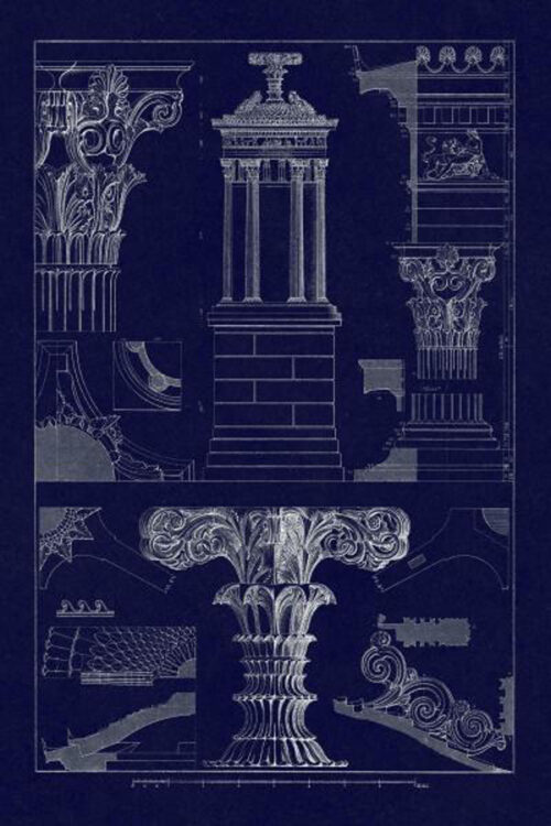 Monument of Lysicrates at Athens - Blueprint