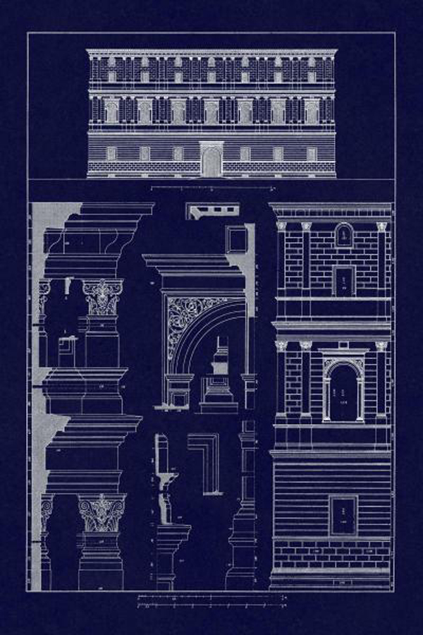 Palazzo Giraud at Rome - Blueprint