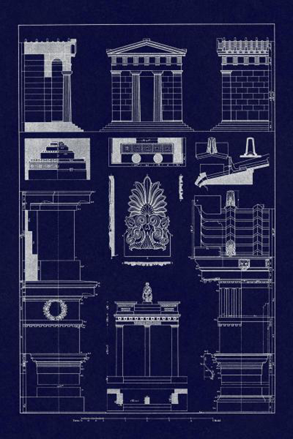 Temple of Diana, Monument of Thrasyllus - Blueprint