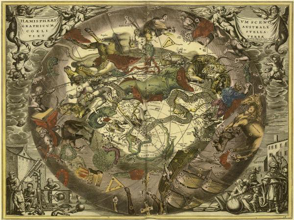 Maps of the Heavens: Haemisphaerium Sceno Graphicum Australe