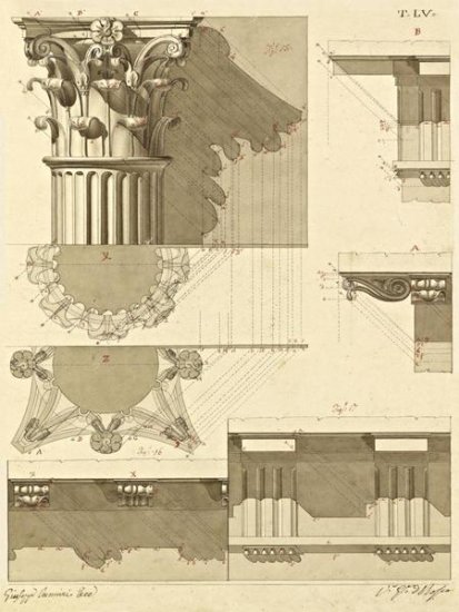 Elements of Civil Architecture - Plate 55 - c. 1818-1850