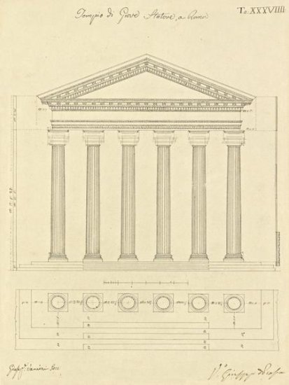 Elements of Civil Architecture - Plate 38 - c. 1818-1850