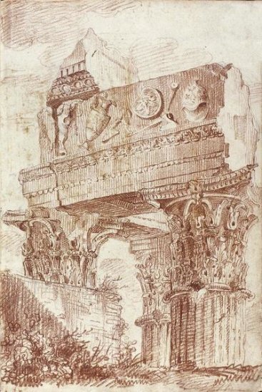 Sketch of Roman Architectural Fragment
