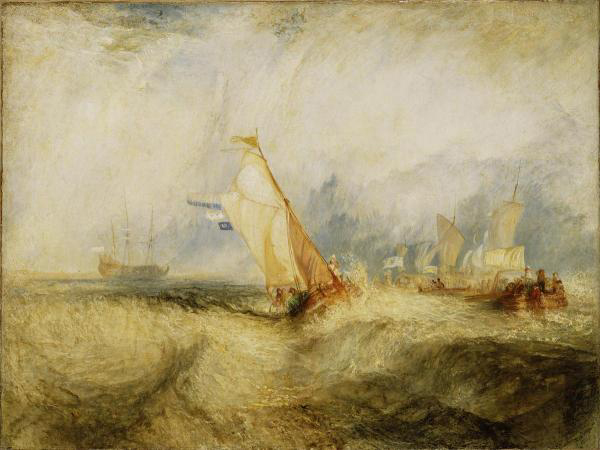 Van Tromp, Going About to Please his Masters, Ships a Sea, Getting a Good Wetting, 1844