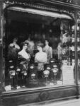 Paris, 1912 - Hairdresser's Shop Window, boulevard de Strasbourg