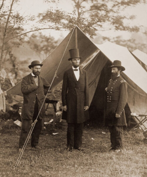 President Lincoln on the Battlefield of Antietam, Maryland, October 2, 1862