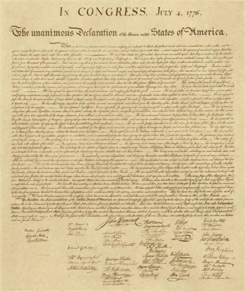 U.S. Declaration of Independence