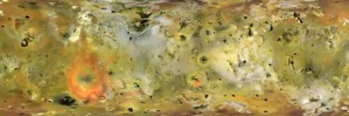 Surface of Io - Composite from Galileo Mission