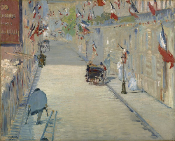 The Rue Mosnier with Flags