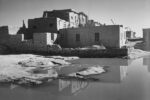 Adobe House with Water in Foreground - Acoma Pueblo, New Mexico - National Parks and Monuments, ca. 1933-1942