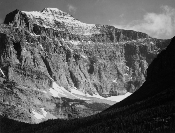 View from Going-to-the-Sun Chalet, Glacier National Park - National Parks and Monuments, Montana, 1941