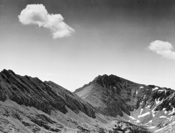 Coloseum Mountain, Kings River Canyon, Proposed as a National Park, California, 1936