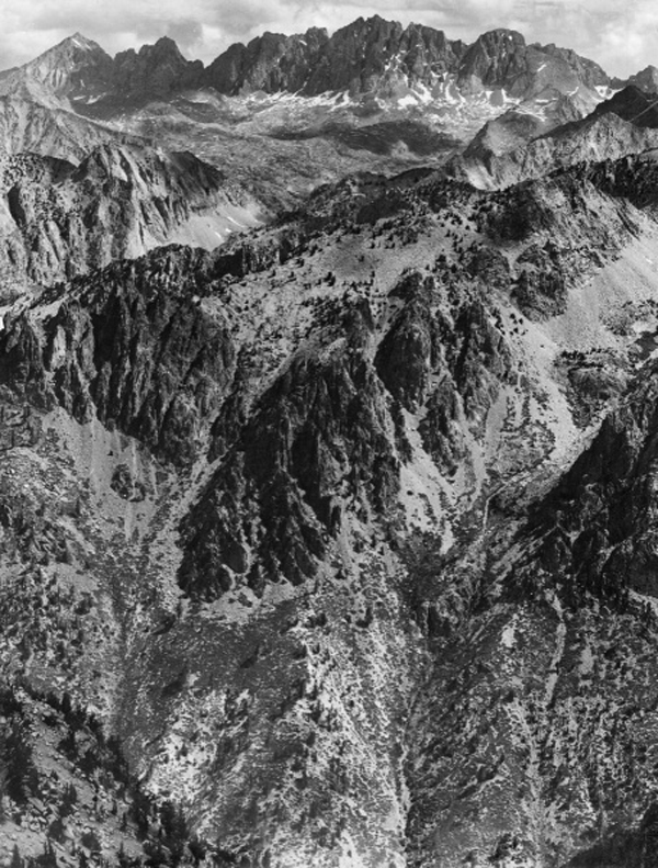 North Palisade from Windy Point, Kings River Canyon, Proposed as a National Park, California, 1936