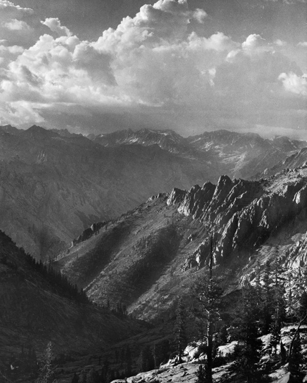 Middle Fork at Kings River from South Fork of Cartridge Creek, Kings River Canyon, California, 1936
