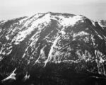 Full View of Barren Mountain Side with Snow, in Rocky Mountain National Park, Colorado, ca. 1941-1942