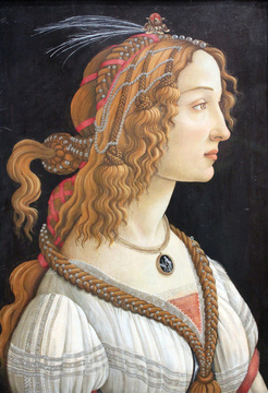 Idealized Portrait of a Lady (Portrait of Simonetta Vespucci as Nymph), 1480
