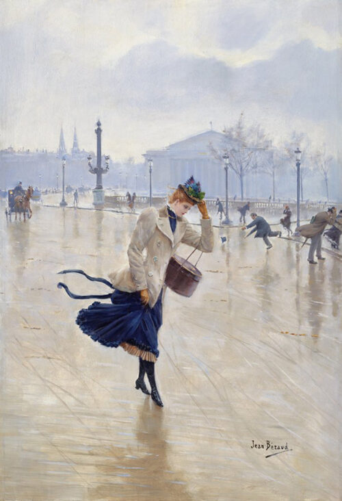Windy Day, Place de La Concorde, c. 1890