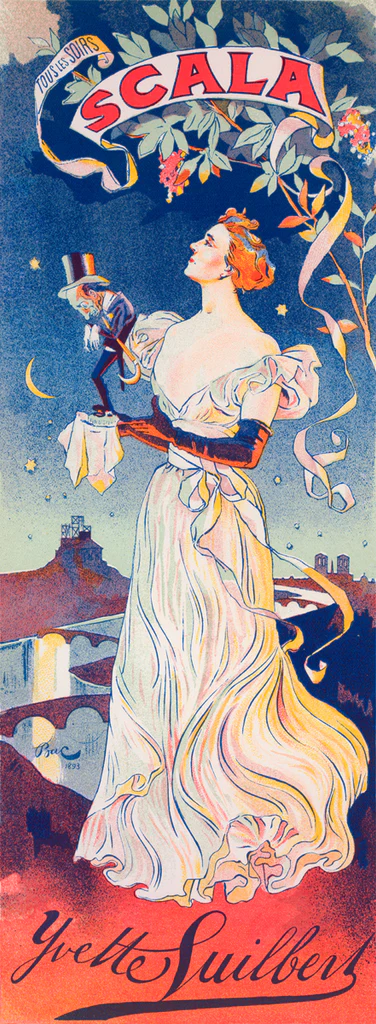 Affiche pour Le Concert de La Scala, "Yvette Guilbert"