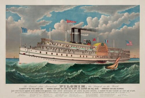 The Grand New Steamboat "Pilgrim", c. 1883