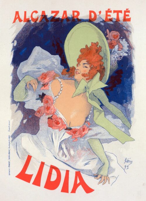 Affiche Pour l'Alcazar d'Ete, "Lidia"