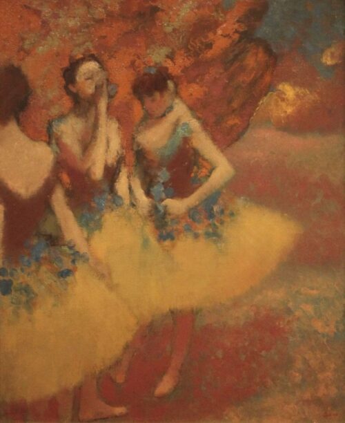 Three Dancers In Yellow Skirts, 1891