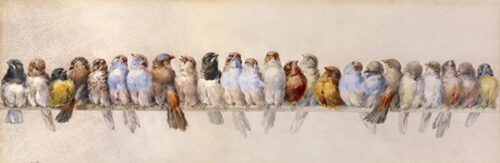 A Perch of Birds, c. 1880s