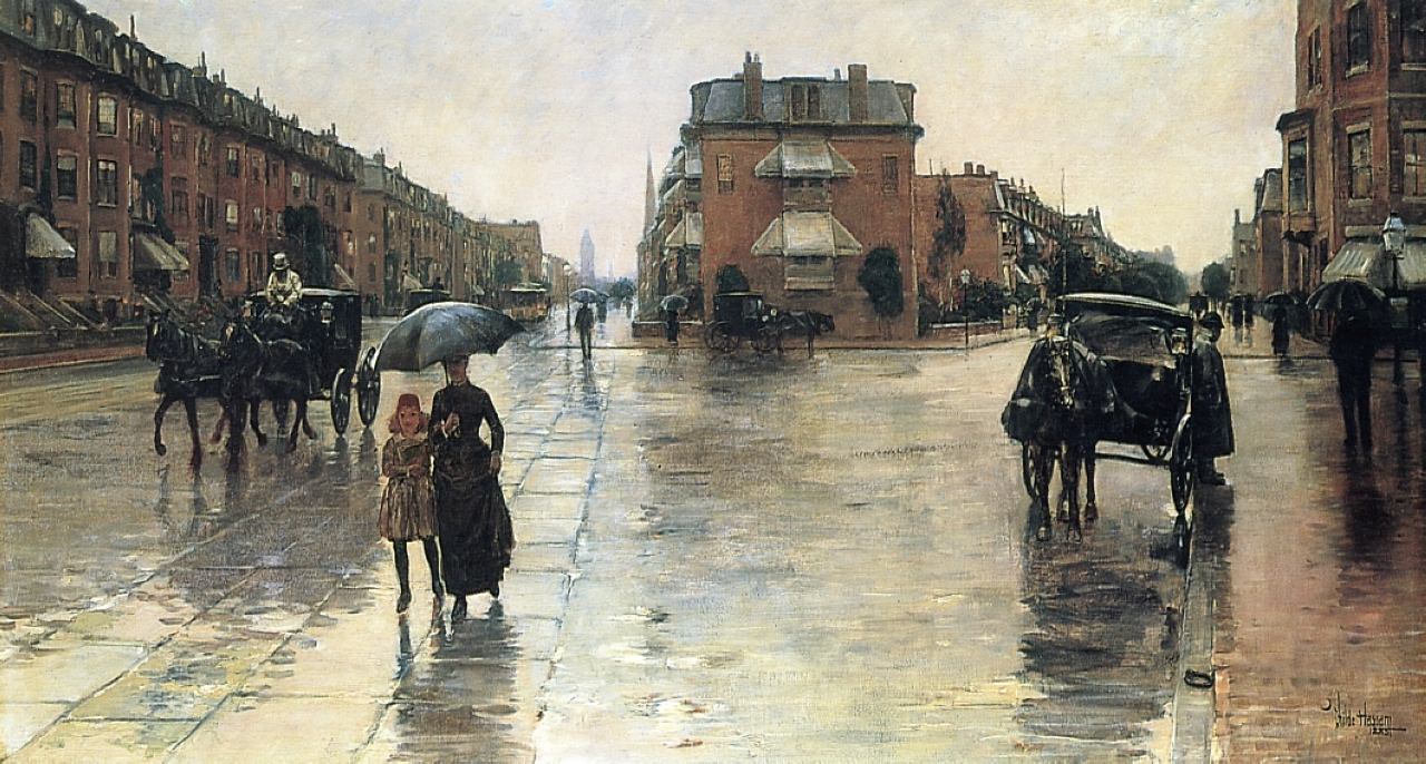 Rainy Day, Boston, 1885